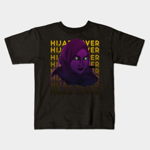 Hijab Urban Streetwear Design Kids T-Shirt by clairvoyant